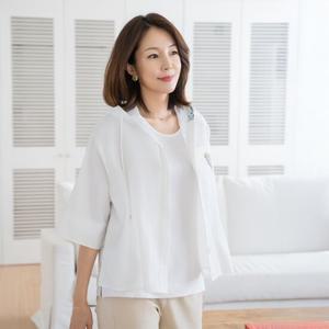엄마옷 마담4060 하트나염후드셔츠자켓 여름자켓 -ZJK2505005-