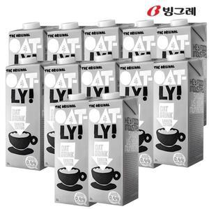 빙그레 오틀리 바리스타 에디션 귀리음료 1L (12팩) 오트밀크 / 귀리두유