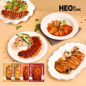 [롯데백화점]허닭 [허닭] 슬라이스 스팀 소스 닭가슴살 100g 4종 10팩