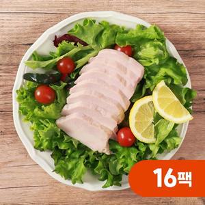 먹기좋은 마늘맛 닭가슴살 슬라이스 100g x 16팩