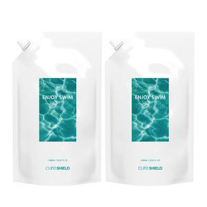 인조이스윔 리필 등드름 바디워시 수영장 염소 냄새 제거 향좋은 바디클렌져 1000ml 리필용 2개 세트
