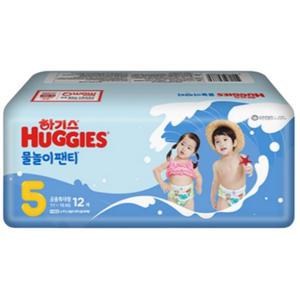 NEW 하기스 물놀이팬티 공용 5단계 12매 1팩