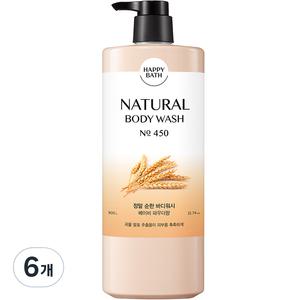 해피바스 정말 클렌저 대용량 순한 바디 워시 베이비 파우더향 900g 6개