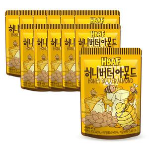 HBAF 바프 아몬드 허니버터 40g x12개