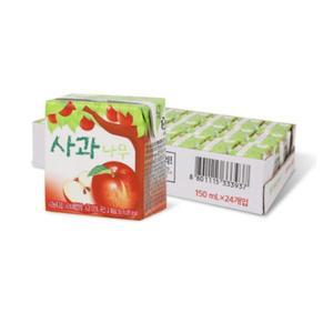 [기타]사과나무 150ml x 24입 (1박스) /사과주스/행사음료/탕비실음료/간식