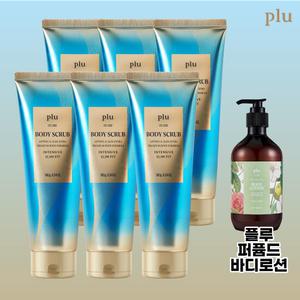 (플루)슬림핏 바디 스크럽 180g x 6개 + 바디로션 500g
