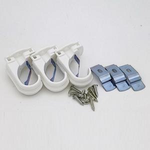 커튼 봉 고정 브라켓 부속 걸이 벽부착 화이트25mm3개