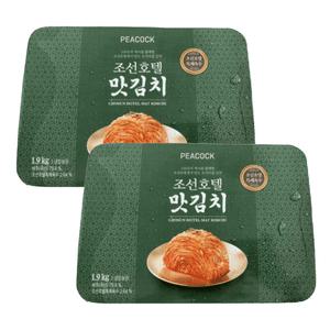 조선호텔김치 신라호텔김치 맛김치 1.9kg 2팩 (총3.8kg) 밀폐용기 국내산