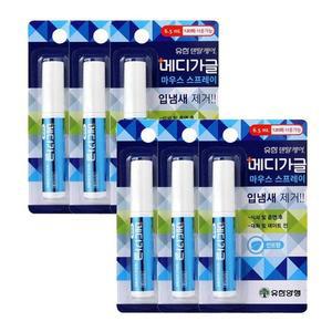 유한 덴탈케어 메디가글 스프레이 민트향 6.5ml x6