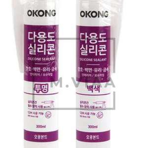 엠비아6 다용도 실리콘 실란트 300ml 투명 백색 택1 외부용실리콘
