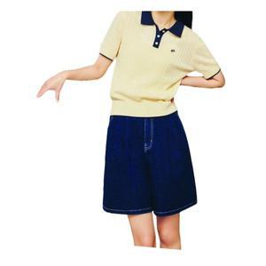 매장정품 POLHAM 폴햄 여성) 쿨링 컴포트 5부 플리츠 데님 쇼츠_PHF2DH2052 PHF2DH2052 320228