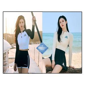 갤러리아 [24S] 디스커버리 프레시벤트 여성 핫썸머 풀집업 크롭 래쉬가드 DW
