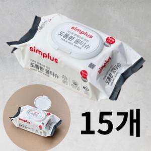 홈플러스 시그니처 물티슈 캡형 100매 15개
