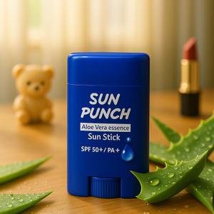 꽃은든남자 알로에베라 에센스 선스틱 SPF50+ 미백 끈적임없는 백탁없는 선크림 썬스틱