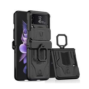 [데켄스]갤럭시Z플립4 슬라이드 링홀더 하드 범퍼 케이스 M870