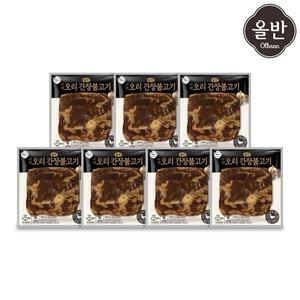 [하프클럽/올반]신세계푸드 올반 오리 바짝 불고기 7팩 (간장맛 200g x7팩 )