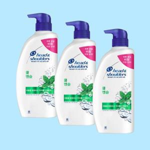 [기타]헤드앤숄더 쿨 멘솔 샴푸 850ml 3개 두피 가려움 유분 비듬