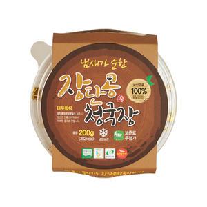 파주 DMZ 재배 장단콩 된장 재래식 시골 청국장 100% 국내산 재료 첨가 냄새 순한 청국장 200g 10입