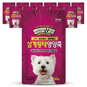 푸르미 몬스터 굿라이프 삼계황태 영양죽 120g 12개입  캣츠앤독스