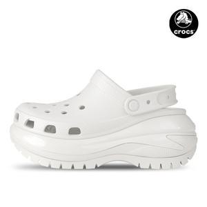크록스 메가 크러쉬 클로그 플랫폼 화이트 207988-100