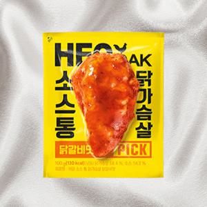 허닭닭가슴살 통닭가슴살 다이어트식단 닭갈비맛 100g 30팩