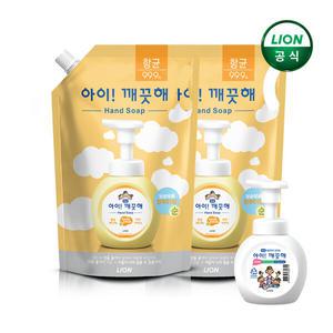 아이깨끗해 대용량 핸드워시 순 1.8L리필x2개 + 250ml 공용기x1개 (합계 3.6L 대용량)