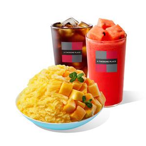 [투썸] 애플망고 빙수 + 수박 주스 R + 아메리카노 R