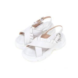 바바라 여성 샌들 양가죽 몰드창 화이트 4cm HB819275