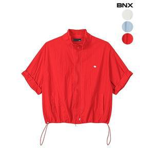 [BNX]여성 바스락 롤업 스트링 반팔 바람막이_P400310849