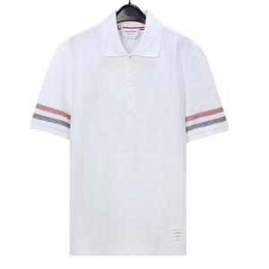 남성 텍스처 코튼 스트라이프 폴로 티셔츠 MJP169A J0046 100 WHITE [TBC999wh]