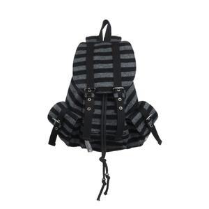 텐스 댄스 울 스트라이프 백팩 블랙 Tense Dance Wool Stripe Backpack Black
