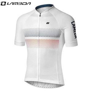 Lameda Pro 사이클링 저지 여름 MTB 자전거 의류 통기성 짧은 소매 셔츠 남성 스포츠 착용
