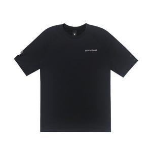 [스파이더]SPYDER 성인 공용 에센셜 레터링 로고 반팔 티셔츠 FM1SPIMCNRS123U-BLK