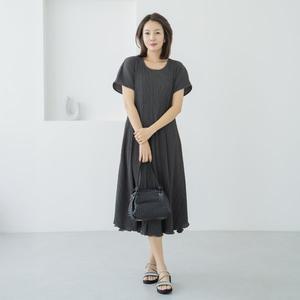 [마담4060]엄마옷 마담4060 아더플리츠 여성 데일리원피스 원피스-ROP2505009-