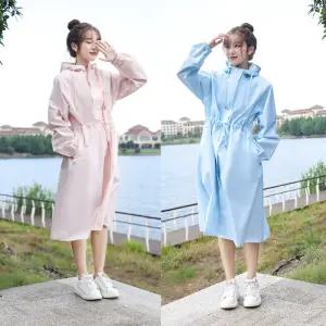 여성 러블리 레인코트 예쁜 우의 우비 비옷 여행 등산 골프