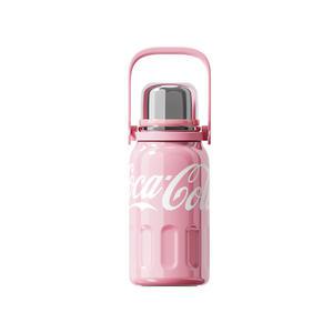 점_코카콜라 트래블 핸들 진공 보틀(핑크)800ml 컵포함