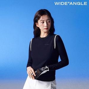 [와이드앵글](하남점)23년 SS 여성 CO W.ICE 레이어드 라운드 티셔츠 WWM23215 화이트(W2), 블랙(Z1)