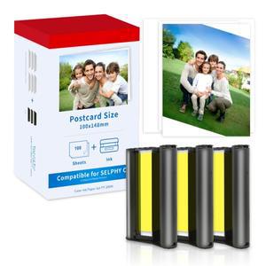KP108 Canon SELPHY 호환 포토 프린터 CP1500 CP1300 CP1200 CP910 CP900 인화지 KP108IN KP-36IN 6 인치