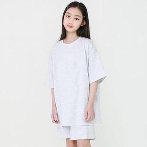 [보리보리/제니]제니 무지 반팔티 여름 여아 남아 주니어 초등학생 라운드 티셔츠 반티 단체티