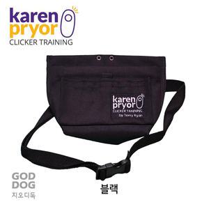 캐런프라이어 테리라이언 트릿 파우치 간식주머니 훈련 클리커 블랙