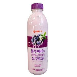 [에이알비티] 서울우유 블루베리 상큼 요구르트 750ml x 2개 49858