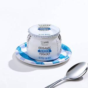 상하목장 유기농 그릭요거트 무가당 플레인80g*4