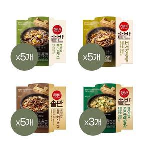 햇반 솥반 든든한끼 4종 18개 세트 (뿌리채소x5+버섯영양x5+불고기버섯x5+곤드레감자x3)