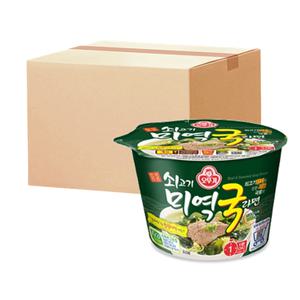 오뚜기 쇠고기 미역국 라면 큰컵 100g 12개 컵라면