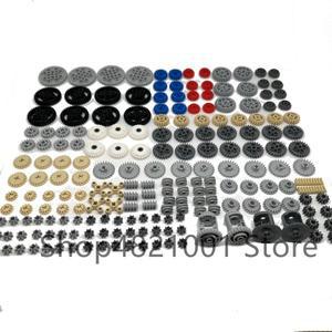 블럭 블록 중국 테크닉 자동차 기차 해적선 공룡 동물 에펠탑 페라리 198PCS 세트 DIY 기술 부품 기어 두꺼