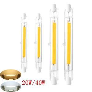 LED 전구 R7S COB 유리관 램프 118mm 30W 78mm 15W20W 220V 110V