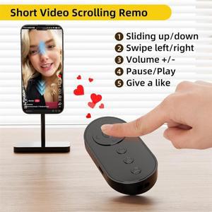 L69A 비디오 및  줌 기능 Bluetooth 원격 셔터 셀카봉용 전면/후면 카메라 스위치
