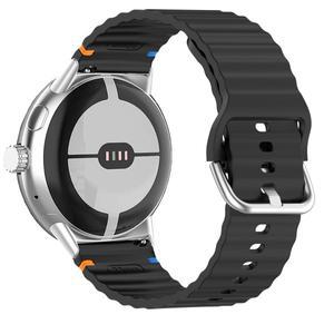 호환 Google Pixel 워치 1/2/3 전용 오션 스트랩 45mm 밴드 교환용 벨트 액세서리 스포츠 실리콘 스트랩