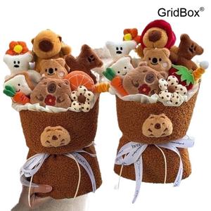 발렌타인데이 선물 인형꽃다발 GirdBox 카피바라 캐릭터 꽃다발 여성의날 생일 여자친