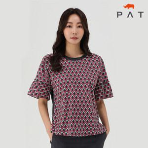 [PAT 여성] 프린트패치 티블라우스_1I45304